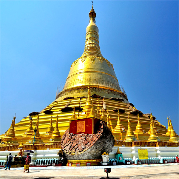 Chùa Shwe Maw Daw ngôi chùa có ngọn tháp cao nhất Myanmar