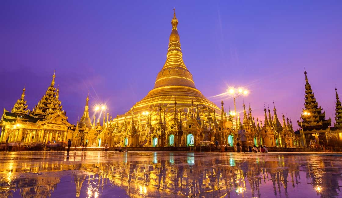 Chủa Shwedagon nổi tiếng đẹp và linh thiêng ở Myanmar