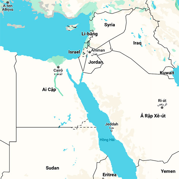 Vị trí Ai Cập trên bản đồ